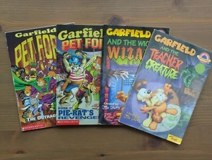 4pk GARFIELD Vintage Books PET FORCE 1&2 Wicked Wizard, Teacher Creature - Davis - Imagen 1 de 3