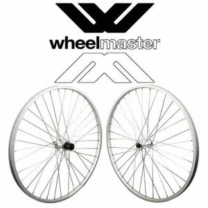 Wheelmaster 26" Silver Alloy QR Wheelset w/ Shimano Cassette Hub Rear & Front - Picture 1 of 1