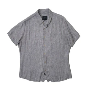 Rails Shirt Mens XXL 2XL Carson Chambray Striped Button Up Short Sleeve Pocket - Picture 1 of 8