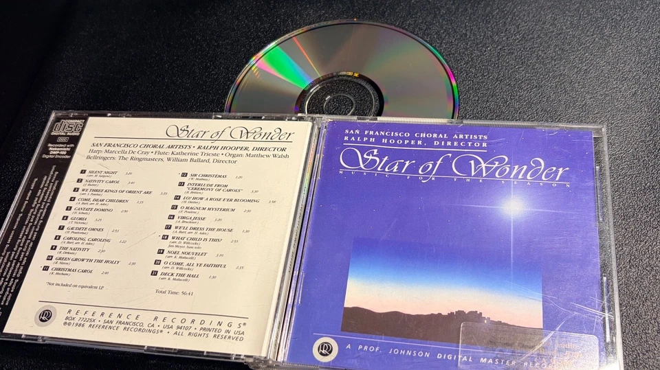 San Francisco Choral Artists - Star of Wonder CD 1986 Reference Recordings - Image 1 of 4