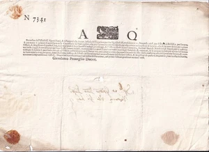 XX53-REP. DI VENEZIA-AQ LETTER SHEET GIROLAMO PROVAGLIO DACIER - Picture 1 of 1