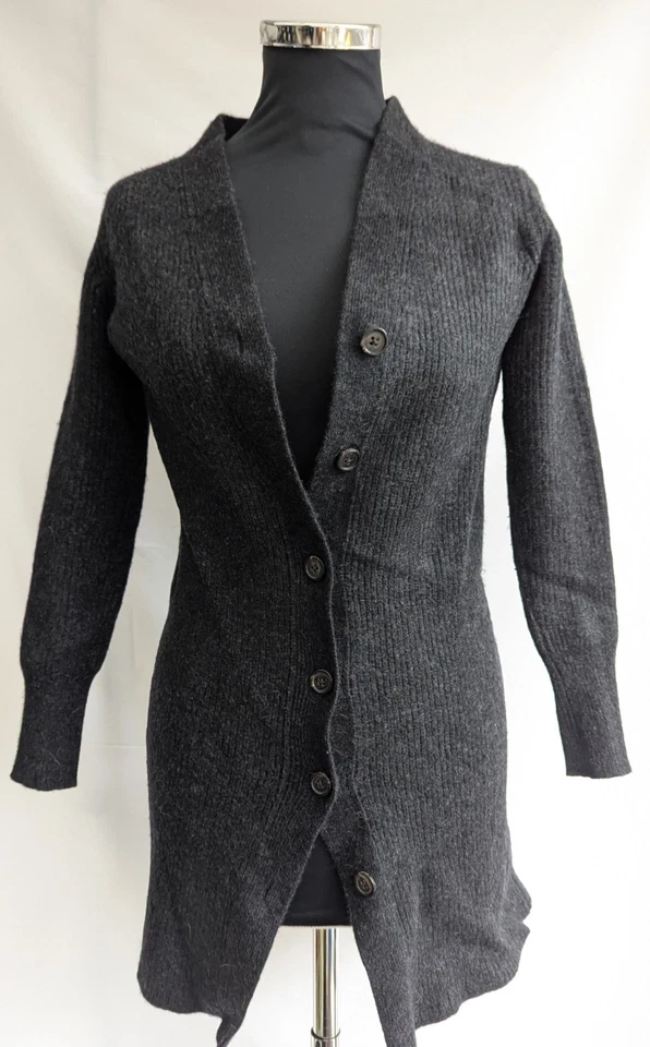 Cárdigan Polo Ralph Lauren gris tejido con botones manga larga para mujer talla XS Foto 1 de 4