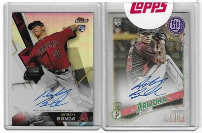 (2) Anthony Banda RC Auto Lot - Topps Finest #FA-ABA & Gypsy Queen #GQA-AB - Image 1 of 2