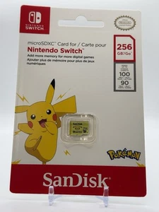 SanDisk Nintendo Switch Pokemon - 256GB microSDXC - New / Sealed - Picture 1 of 2