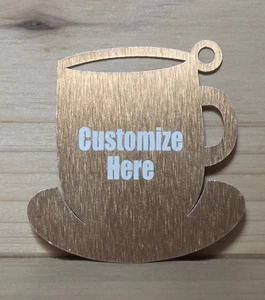 KAFFEE KAKAOTASSE GESCHENKBOX ETIKETTEN~GESCHENKTÜTENANHÄNGER~GESCHENKE~ANPASSEN~KUPFER/PAPIER - Bild 1 von 19