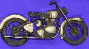 Motorrad Metall Wandbild Rustikaler Stil 3D Skulptur Bar Dekor Harley Radfahren Schweine - Bild 1 von 19