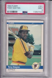 1984 FLEER TONY GWYNN #301 * PADRES * HOF * MINT PSA 9  * - Picture 1 of 1