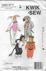C347 KWIK*SEW 2711: CHILDRENS COSTUME SIZE 3-10 SEWING PATTERN - Picture 1 of 3