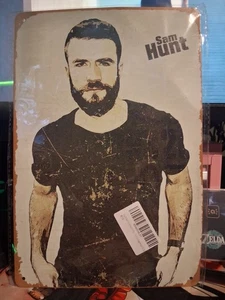 Sam Hunt 5 veces ganador del premio Grammy artista fan art 12x8 dientes pared de metal... - Imagen 1 de 1