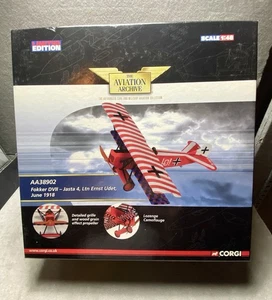 Corgi Fokker D.VII Luftstreitkrafe Jasta 4, Ernst Udet, 1918 Die-cast 1:48 scale - Picture 1 of 6