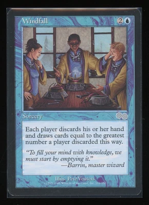 Windfall - Urza's Saga 1998 - Pete Venters - Signed Artist Proof - MTG - Image 1 of 2