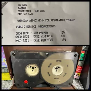 1970s U-Matic Videocassette Jim Palmer & Dave Winfield Respiratory Therapy PSA - Picture 1 of 10