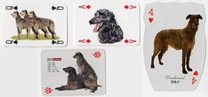 DEERHOUND COLLECTION OF SINGLE DOG COLLECTABLE PLAYING CARDS - Picture 1 of 1