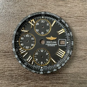 Authentic Breitling Chronograph Automatic 32.2mm Genuine Black Dial & Tachymeter - Picture 1 of 4