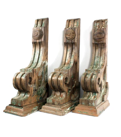 Large Antique Corbels Roof Brackets Victorian Corbel Shelf Cover