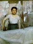 Ｏｉｌ　ｐａｉｎｔｉｎｇ Edgar Degas - woman ironing working hand painted in oil on canvas