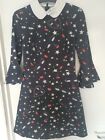Vivetta Collared Lips And Star Print Dress Size 6 (38)