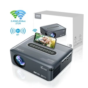 X1 1080P HD 4K 1920x1080P LCD Smart Android 9.0 2T2R Wifi Home Theater Projector - Photo 1/12