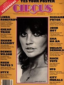 1977 Circus Magazine Linda Ronstadt Cover Complete w/ Yes on Tour Poster - Picture 1 of 1