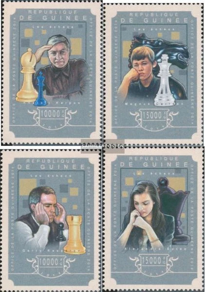Guinea 10862-10865 nuevo con goma original 2014 ajedrez - Imagen 1 de 1