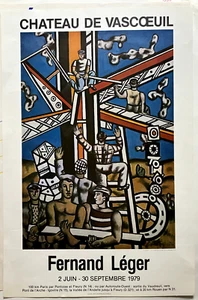 Fernand Léger affiche château de Vascœuil 1979 Musée d'art Moderne cubisme art - Imagen 1 de 2