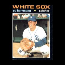 Ed Herrmann 1971 Topps Chicago White Sox #169 Set Filler! 2