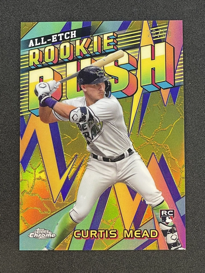 2024 Topps Chrome Curtis Mead RC All Etch Rookie Rush Gold Refractor /50 🔥 - Image 1 of 3
