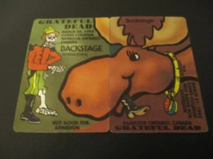 GRATEFUL DEAD BACKSTAGE PASS 2-TEILIGES PUZZLE KANADISCHES ELCHSKELETT 20. MÄRZ 21/1992 - Bild 1 von 4