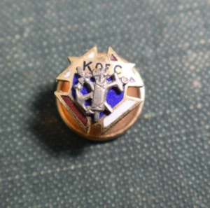 14 Kt GOLD Knight of Columbus Pin - Picture 1 of 4