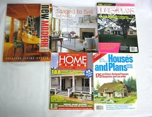 Home Plans Magazine New Modern Staged To Sell Value DIY Improvement 5 Book Lot - Picture 1 of 9