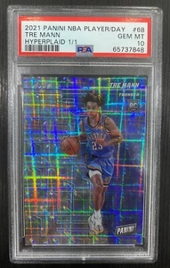 Tre Mann 2021-22 Panini NBA Player Of The Day Rookie Hyperplaid Parallel #1/1 RC - Picture 1 of 2