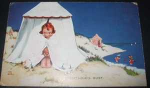 TIENDA DE BAÑO temprana MABEL LUCIE ATTWELL cómic junto al mar niña ALGO BUSTO - Imagen 1 de 1