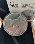 Cook 2015 Gray Wolf 10 Dollars 2Oz Silver Coin, Bu, Mtg Only 500Pcs