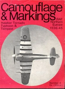CAMOUFLAGE & MARKINGS 4 HAWKER TORNADO TYPHOON TEMPEST RAF FIGHTER CMD 1939-45 - Picture 1 of 3