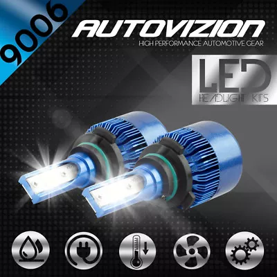 Kit de faros LED HID AUTOVIZION 9006 blanco para Pontiac Grand Am 1990-1998 Foto 1 de 4