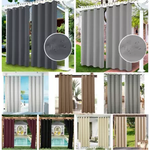 Cortinas oscuras paneles de cortina de ventana con aislamiento térmico para exteriores con ojal - Imagen 1 de 119