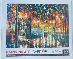 1000 Piece Puzzle Rainy Night Lover Famous Abstract Oil Painting New - Picture 1 of 1