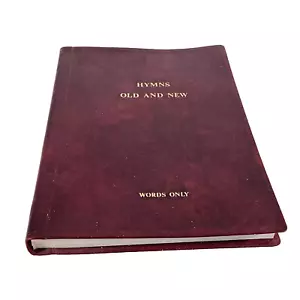 Hymns Old and New Words Only R. L. Allen 1994 Burgundy Softcover Like New - Picture 1 of 10