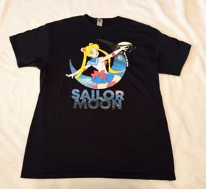 Sailor Moon Anime Grafik Shirt Tee T-Shirt Kurzarm Unisex Schwarz Large - Bild 1 von 7