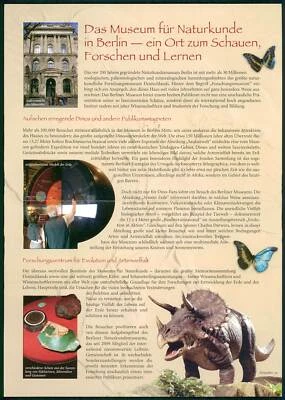 GERMAN POST ANNIVERSARY-FDC 2010 BERLIN MUSEUM DINOSAURS BUTTERFLIES ANIMAL u612 - Image 1 of 4