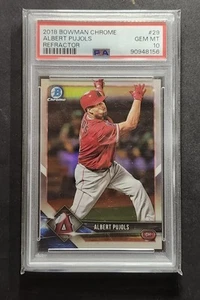 Bowman Chrome 2018 - Albert Pujols #29 refractor/499 PSA 10 - Imagen 1 de 2