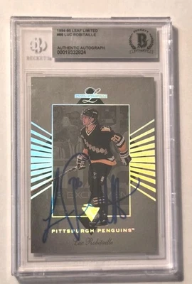 Luc Robitaille BSA Auto 1994-95 Leaf Limited Beckett Authentic Autograph HOF - Image 1 of 4