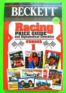 1996 BECKETT AUTO RACING PRICE GUIDE + CHECKLIST #1 Book 400-pgs CARDS & MODELS - Picture 1 of 10