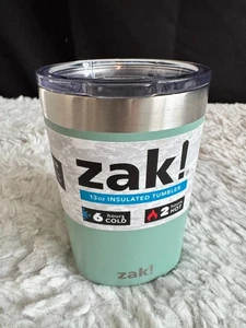 ZAK INSULATED Tumbler 13oz Stainless Steel For Hot or Cold - Green - Picture 1 of 5