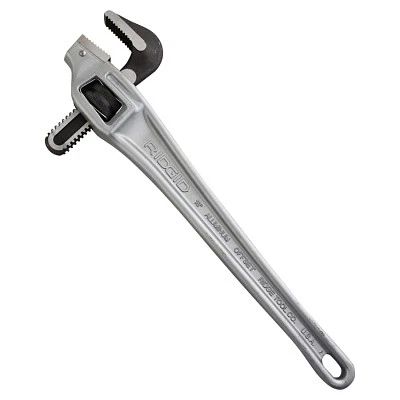Offset Pipe Wrench, 18 in, Alloy Steel Jaw Ridge Tool Company  31125 95691311252 - Image 1 of 1