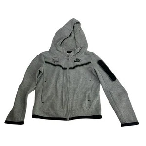 Nike Golden State Warriors Tech Fleece Full Zip Hoodie Gray Youth XS - Picture 1 of 9