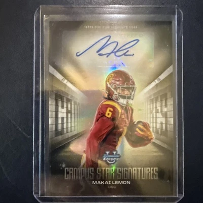 2025 Bowman Chrome U Campus Star Signatures Makai Lemon Auto USC Trojans - Image 1 of 2
