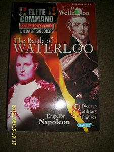 ELITE COMMAND COLLECTORS SERIES THE BATTLE OF WATERLOO 8 DIE CAST FIGURES New - Picture 1 of 2