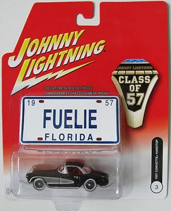 JOHNNY LIGHTNING - CLASS OF 57 - 1957 CHEVY CORVETTE HARDTOP RUBBER TIRES #3 - Picture 1 of 1
