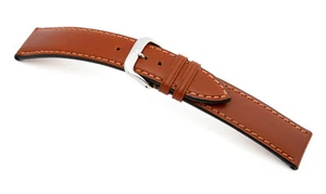 RIOS1931 Correa de Reloj de Cuero Ruso Genuino 18 mm Marrón Coñac "Samara" - Imagen 1 de 3